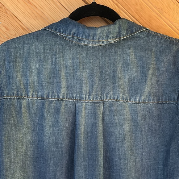 Cloth & Stone Blue Chambray Shirt Dress - Picture 7 of 7